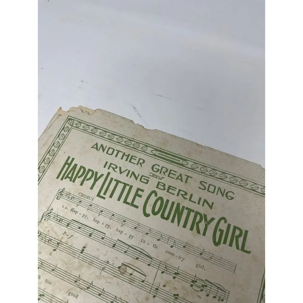 1913 The‎ Old Maids Ball Sheet Music Irving Berlin